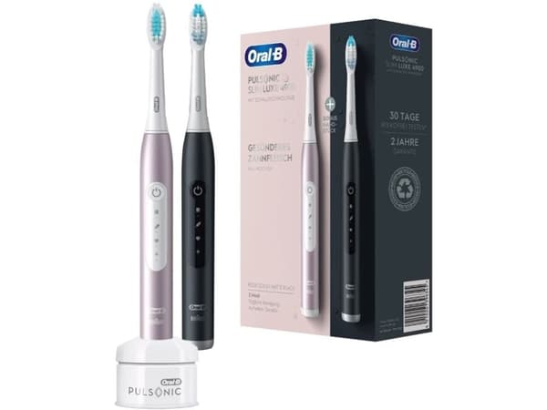 Procter & Gamble Oral-B Pulsonic Slim 4900 Elektrisk Tandbørste Duopack