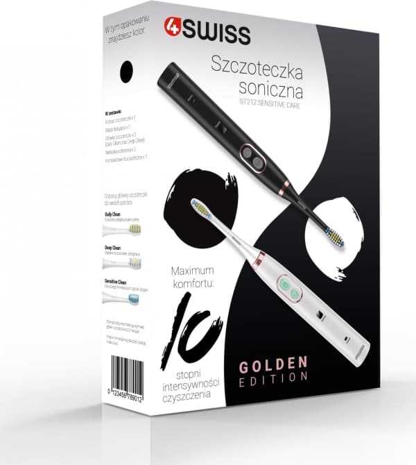 4Swiss Sensitive Care ST212 Golden Edition White hammasharja