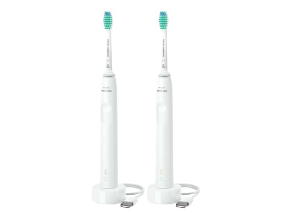 Philips 3000 series 3100 series HX3675/13 Sonic-sähköhammasharja, Aikuinen, Sonic-hammasharja, Päivittäinen käyttö, 31000 liikettä minuutissa, Valkoi