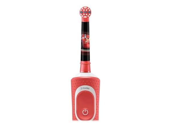 Oral-B Kids Electric Toothbrush Disney Cars, Barn, Roterande tandborste, Daglig vård, Röd, 2 min, Laddning