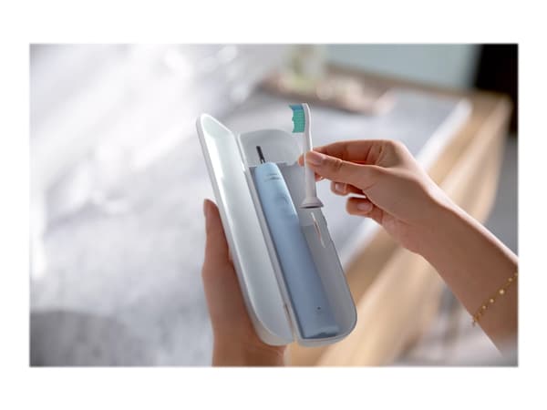 Philips 2100 series HX3651/12, Aikuinen, Sonic-hammasharja, Pehmeä, Sininen, Valkoinen, 2 min, 4 x 30 s, Valkoinen