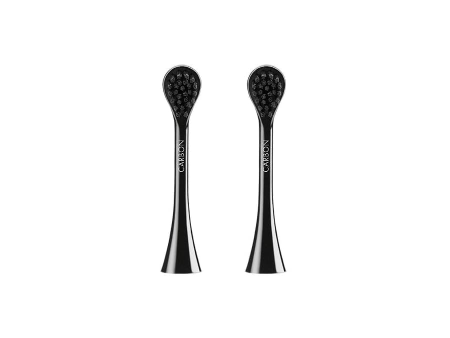 CURAPROX Black is White Monteringsbørster til elektrisk tandbørste 2 stk Sort