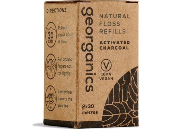 Georganics Refill tanntråd med naturlig karbon 30mx2