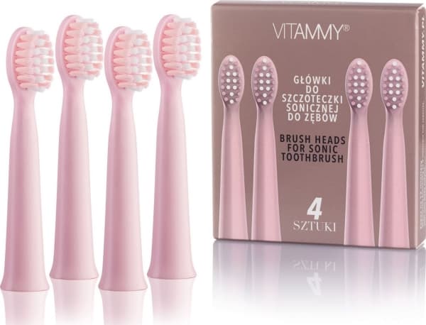 Vitammy kärki Harmony pink sonic hammasharjaan 4 kpl.