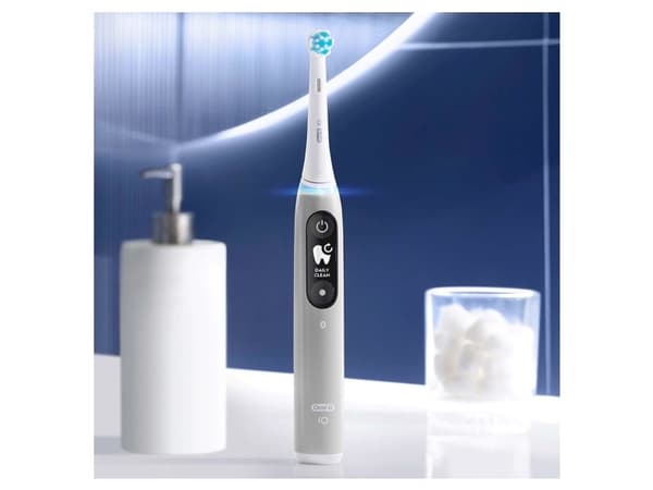 Oral-B iO 4210201381686, Pyörivä hammasharja, Päivittäinen käyttö, Ienhoito, Intense, Herkkä, Valkaisu, Harmaa, Harmaa, Pyöreä, Akku