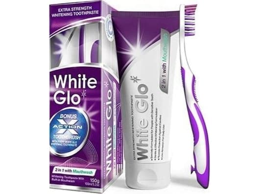 White Glo Balinamoji dantu paste White Glo 150 g + dovana dantu šepetelis