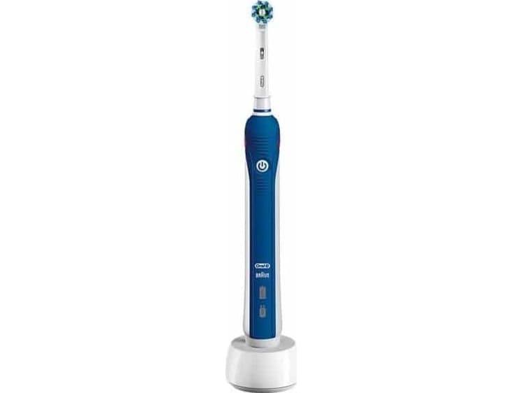 Oral-B PRO 2000 BLUE elektrisk tannbørste Voksen Roterende Tannbørste Blå, Hvit