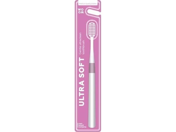 WOOM_Ultra Soft Ultraclean dyprensende tannbørste Rosa