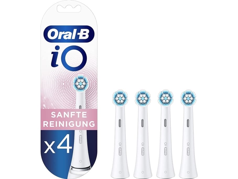 Oral-B Io Gentle Cleaning Brush Heads For Electric Toothbrushes, Pack Of 4