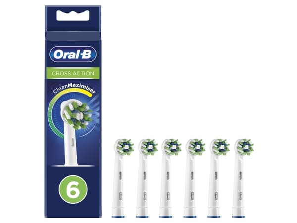 Oral-B CrossAction 80339345, 6 stk, Blå, Grøn, Hvid, 3 måned(er), 32,7 g, Tyskland, Oral-B