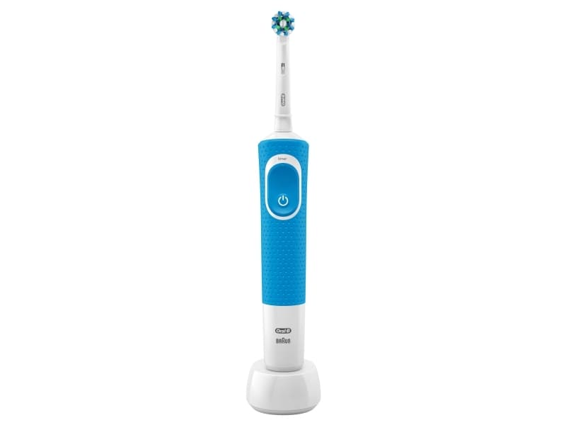 Oral-B Electric Toothbrush D100.413.1 Vitality 100 Sensitive Rechargeable, For adults, Number of brush heads included 1, Blue/White, Number of teeth