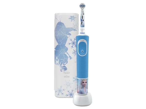 Oral-B Vitality D100, Barn, Känslig, Multifärg, 2 min, Extra mjuk, Blå, Vit