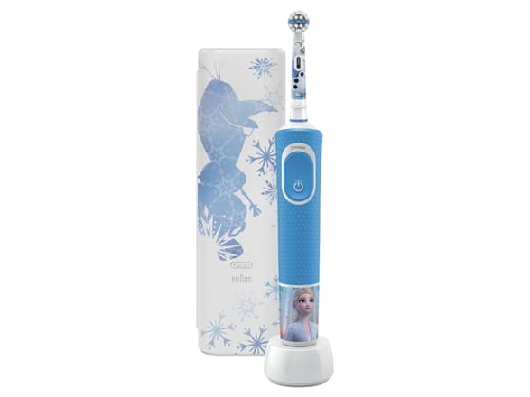 Oral-B Vitality D100, Barn, Känslig, Multifärg, 2 min, Extra mjuk, Blå, Vit