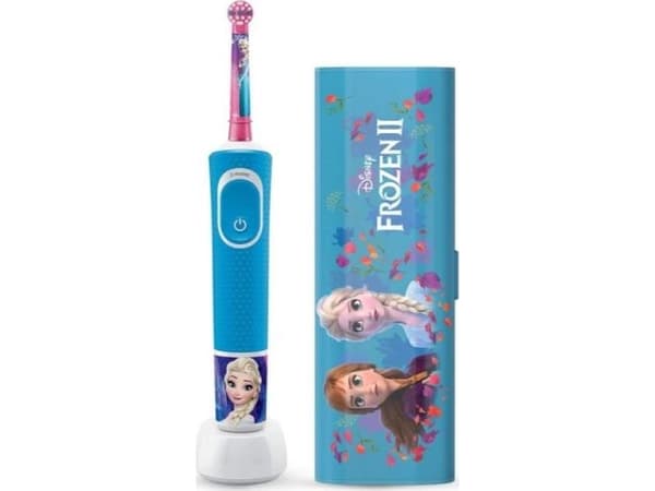 Oral-B Vitality D100, Barn, Känslig, Multifärg, 2 min, Extra mjuk, Blå, Vit