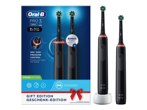 Braun Oral-B Pro 3 3900 Black Edition mit 2. Handst