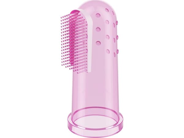 BabyOno Tandborste med flikar, rosa 723 BabyOno