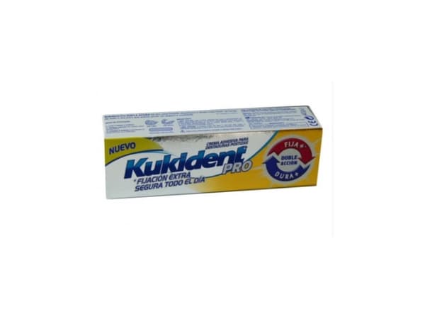 Tannbørste Kukident dobbeltvirkende tilleggsholder, mer holdbar 40 g
