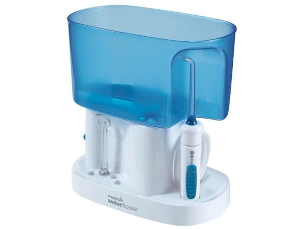 Waterpik WP-70E, Blå, Hvit, 1 l, 1200 puls/min, 1 stykker, 220-230 V, 180 mm