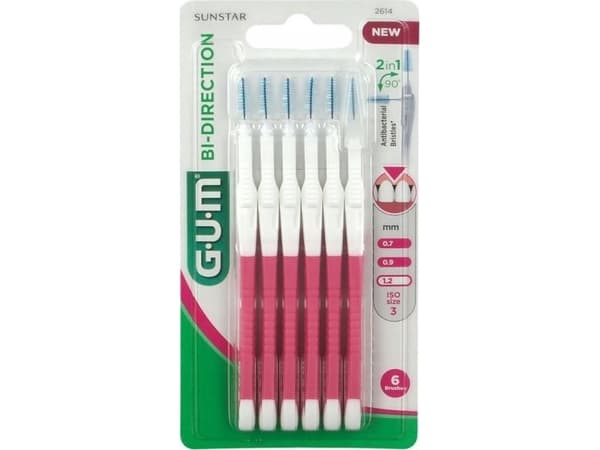 Sunstar GUM D. GUM SZCZ.BI-DIRECTION PINK 2614