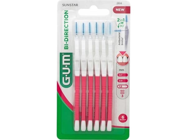 Sunstar GUM D. GUM SZCZ.BI-DIRECTION PINK 2614