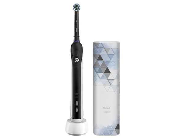 Oral-B Pro 1 750 Voksen Sort, Hvit