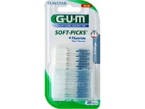 Soft Picks hammasvälien puhdistus fluoridilla Suuri koko 40 poimintapalaa Purukumi