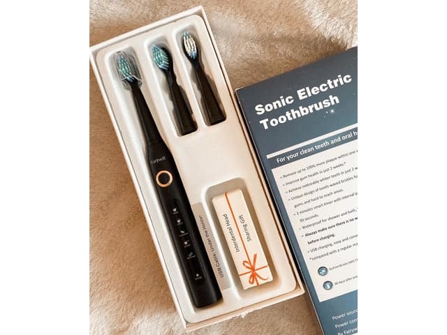 Fairywill Whitening Sonic, Vuxen, Ultraljudstandborste, 40000 rörelser per minut, Multifärg, 2 min, 30 sec, Batteri