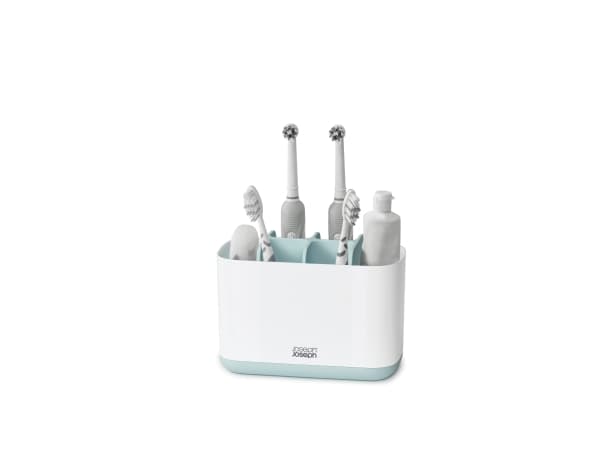 Joseph Joseph EasyStore Toothbrush caddy, Frittstående tannbørsteholder, Hvit, 128 mm, 86 mm, 171 mm, 34 g
