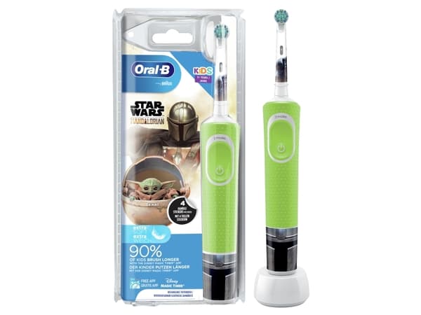 Oral-B Vitality D100.413 Kids Lightyear D100.413.2K Elektrisk børnetandbørste Roterende/oscilierende Hvid, Violet