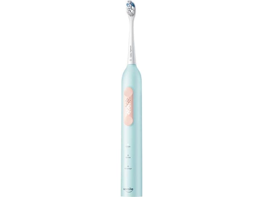 Sonic toothbrush with a set of Usmile P4 tips (blue)