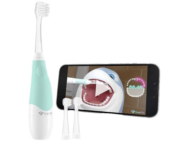TrueLife SonicBrush Baby G, Barn, Ultraljudstandborste, Mjuk, 32000 rörelser per minut, Vit, 4 x 30 sec