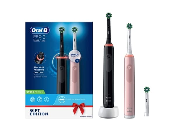 Oral-B Pro 3 3900 Elektisk tannbørste - Double pak