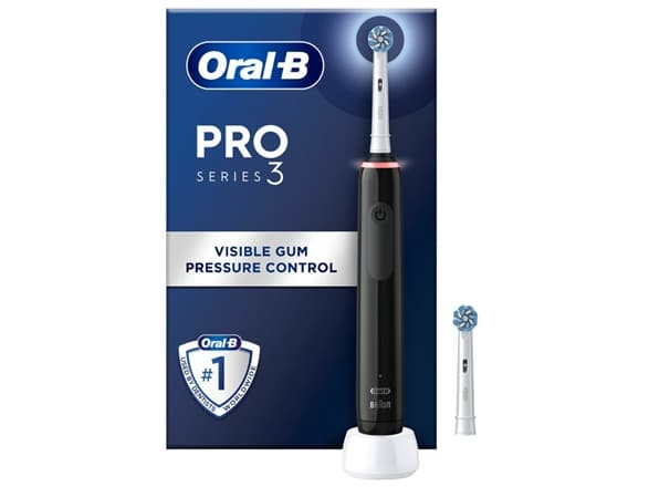 Oral-B Pro 3 3000 - Eltandborste - Svart