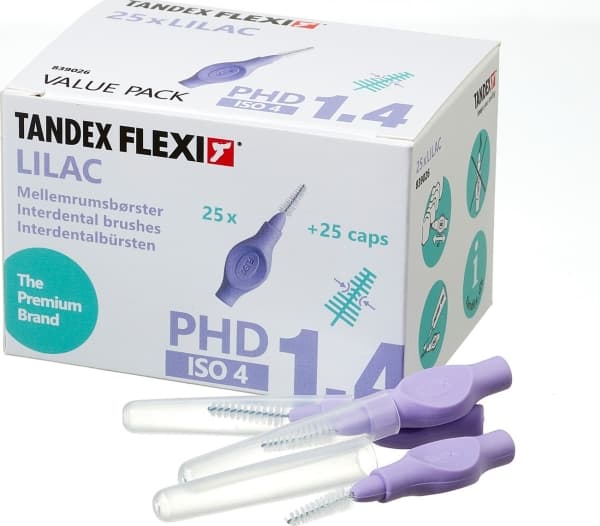 Tandex Tandex (25 st.) X-fina avsmalnande tandborstar Lilac (lila)