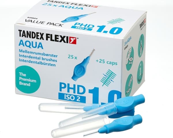 Tandex Tandex (25 st.) Flexi Extra Fine Aqua (blå) tandborstar)