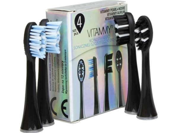 Vitammy tip for Pearl+ Noire sonic hammasharja 4kpl.