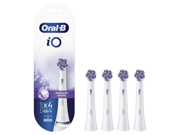 Tannbørste Braun WW-4 Oral-B iO Radiant White utskiftbare tannbørstehoder 4 stk (Radiant White)