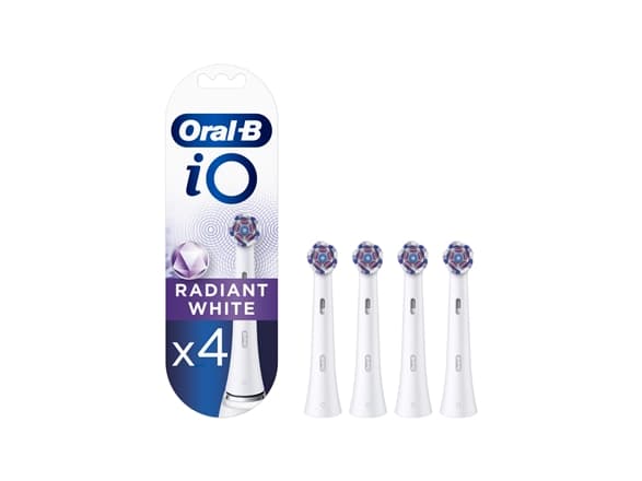 Tannbørste Braun WW-4 Oral-B iO Radiant White utskiftbare tannbørstehoder 4 stk (Radiant White)