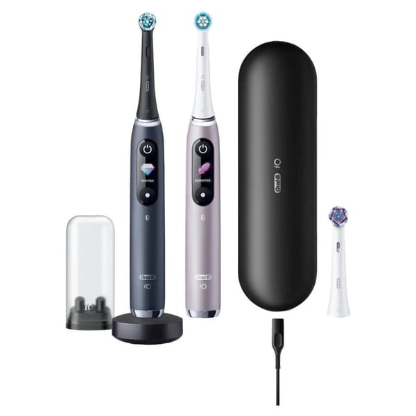 Oral-B iO 9 Series Duo Elektriska tandborstar - Svart och Rose