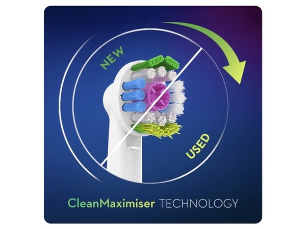 Oral-B Hvid Ekstra tandbørstehoved 3D White CleanMaximiser