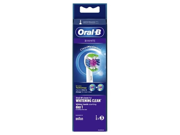 Oral-B Hvid Ekstra tandbørstehoved 3D White CleanMaximiser