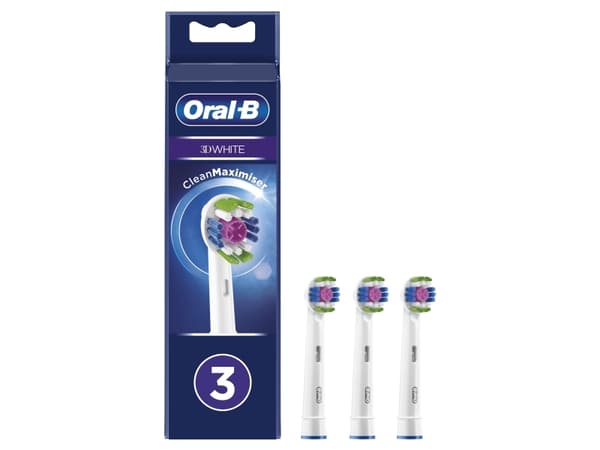 Oral-B Hvid Ekstra tandbørstehoved 3D White CleanMaximiser