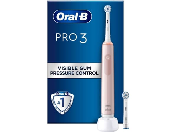 Oral-B Pro 3 3400N elektrisk tannbørste, rosa