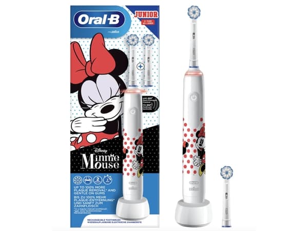 Braun Junior Mimmi Pigg - Barn - Daglig vård - Känslig - Svart - Röd - Vit - 2 min - 30 sek - 6 år - Uppladdningsbart batteri (760703)