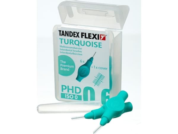 Tandex Tandex (6 stk.) Flexi X-micro Turquise tannbørster (marine)
