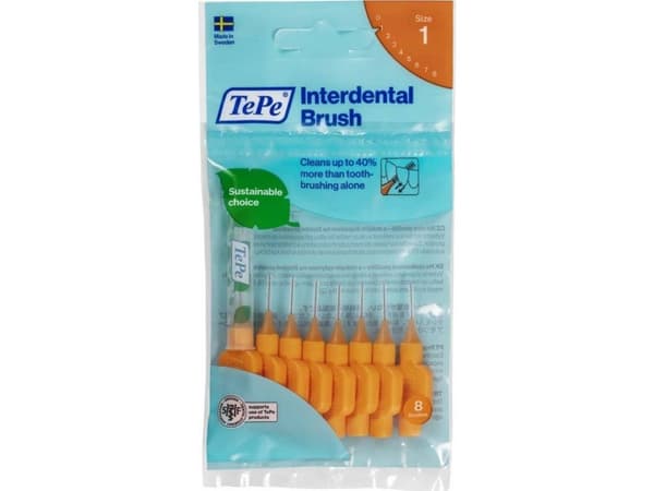TEPE_Original Interdental tandborstar 0.45mm Orange 8pcs