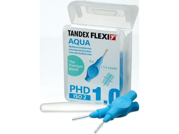Tandex Tandex (6 st) Flexi Extra Fine Aqua (blå) tandborstar)