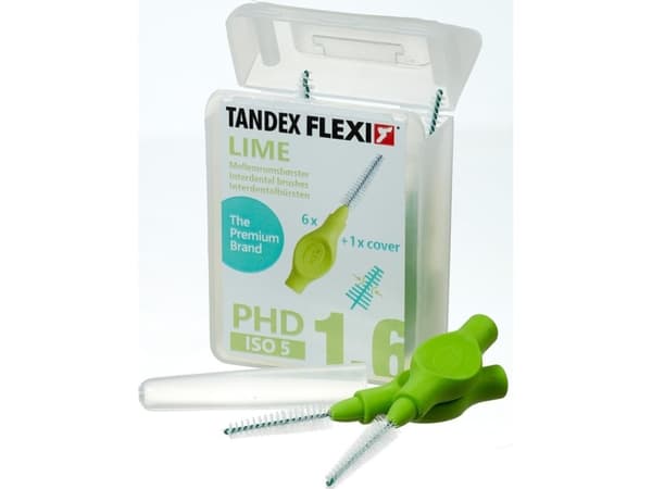 Tandex Tandex (6 stk.) Flexi trapered Lime tannbørster (grønn)