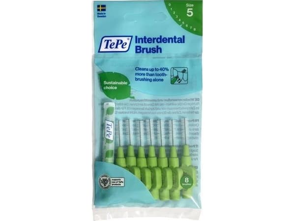 TEPE_Original Interdental børster 0,8mm Grønn 8stk