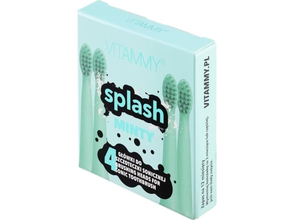 Vitammy-kärki Splash 4kpl äänihammasharjaan.